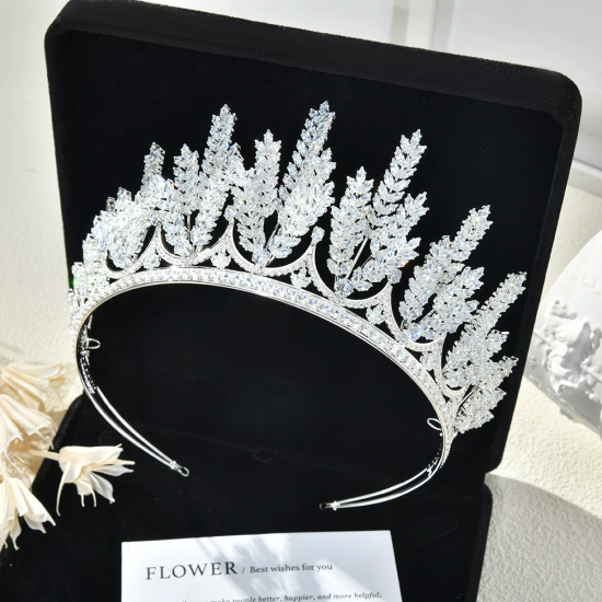 High-Grade Zircon Crown Wedding Bride Crown Princess Hair Accessories High-Grade Zircon Crown Wedding Bride Crown Princess Hair Accessories