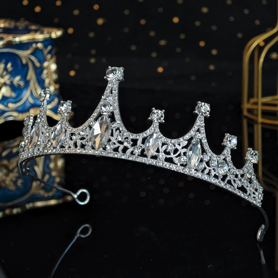 Crown Tiara High-End Rhinestone Fashion Queen Headband Crown Crown Tiara High-End Rhinestone Fashion Queen Headband Crown