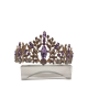 Purple Crown Retro Alloy Rhinestone Crown Headband High-End Jewelry Purple Crown Retro Alloy Rhinestone Crown Headband High-End Jewelry