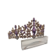 Purple Crown Retro Alloy Rhinestone Crown Headband High-End Jewelry Purple Crown Retro Alloy Rhinestone Crown Headband High-End Jewelry