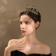 Purple Crown Retro Alloy Rhinestone Headband High-Grade Crown