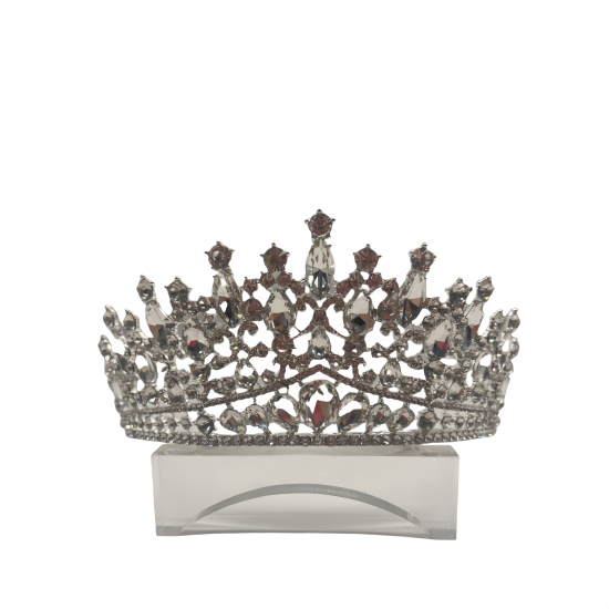 Luxury Diamond Crystal Crown Crown Female Wedding Headdress Alloy Crown Luxury Diamond Crystal Crown Crown Female Wedding Headdress Alloy Crown