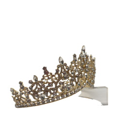 Handmade Super Shiny Rhinestone Crown Retro Hair Accessories Diamond Crown
