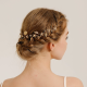 Handmade Headband With Golden Flower And Leaf Shape Soft Chain Headdress Handmade Headband With Golden Flower And Leaf Shape Soft Chain Headdress