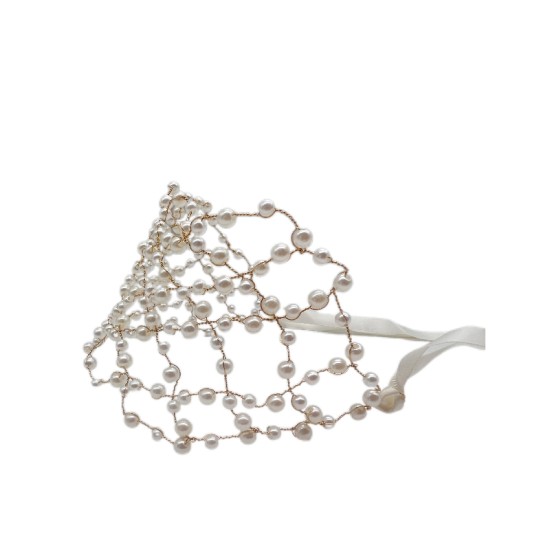 Bridal Headdress Hair Accessories Fairy Handmade Pearl Flower Headband Bridal Headdress Hair Accessories Fairy Handmade Pearl Flower Headband