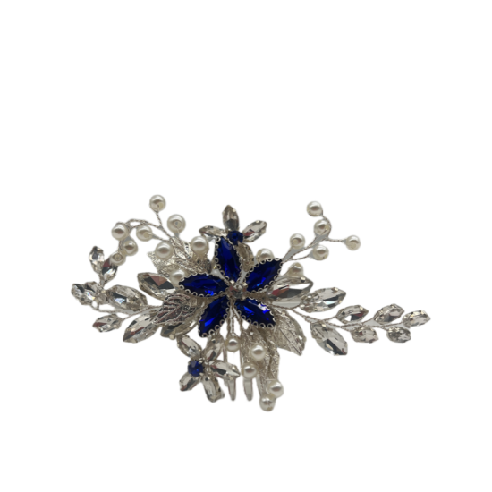 Sapphire Hair Comb Handmade Hair Ornaments Fashionable Hair Comb Sapphire Hair Comb Handmade Hair Ornaments Fashionable Hair Comb