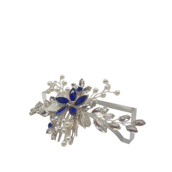 Sapphire Hair Comb Handmade Hair Ornaments Fashionable Hair Comb Sapphire Hair Comb Handmade Hair Ornaments Fashionable Hair Comb