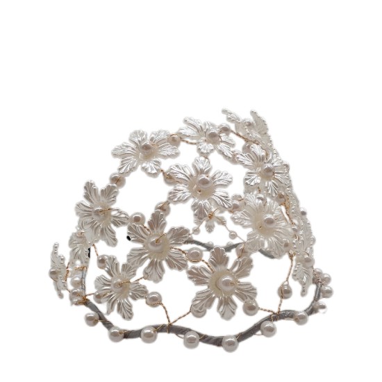 Pearl Pressed Hairband Sweet Flower Headdress Handmade Beaded Hairband Pearl Pressed Hairband Sweet Flower Headdress Handmade Beaded Hairband