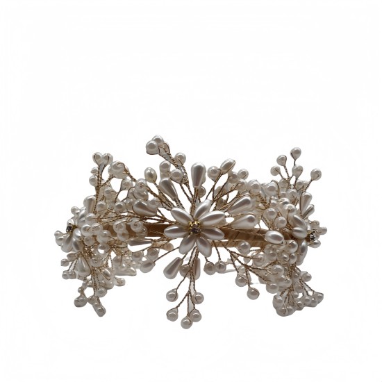 Pearl Pressed Hairband Sweet Flower Headdress Handmade Beaded Hairband Pearl Pressed Hairband Sweet Flower Headdress Handmade Beaded Hairband