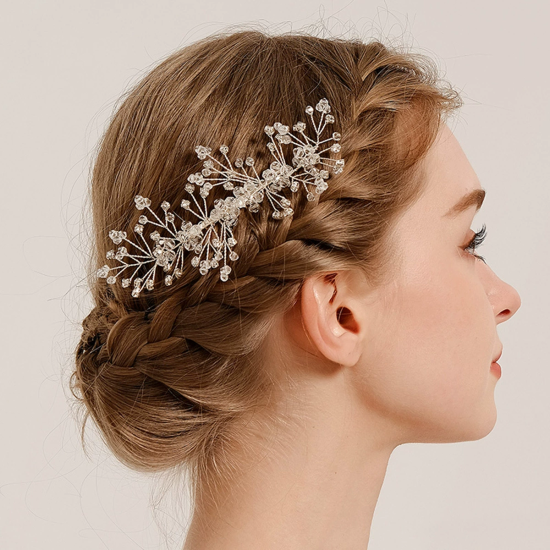 Crystal Hair Comb Hair Accessories Fairy Handmade Beaded Hair Comb Hair Accessories