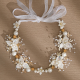 Sweet and Fairy Flower Garland Braided Headband Flower Girl Pearl Headdress Sweet and Fairy Flower Garland Braided Headband Flower Girl Pearl Headdress