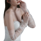 White Long Arm-Covering Pearl Gloves White Long Arm-Covering Pearl Gloves