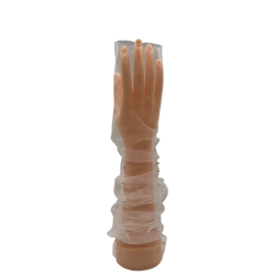 White Long Arm-Covering Pearl Gloves